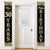 Black Golden 30th Birthday Door Curtain Backdrop