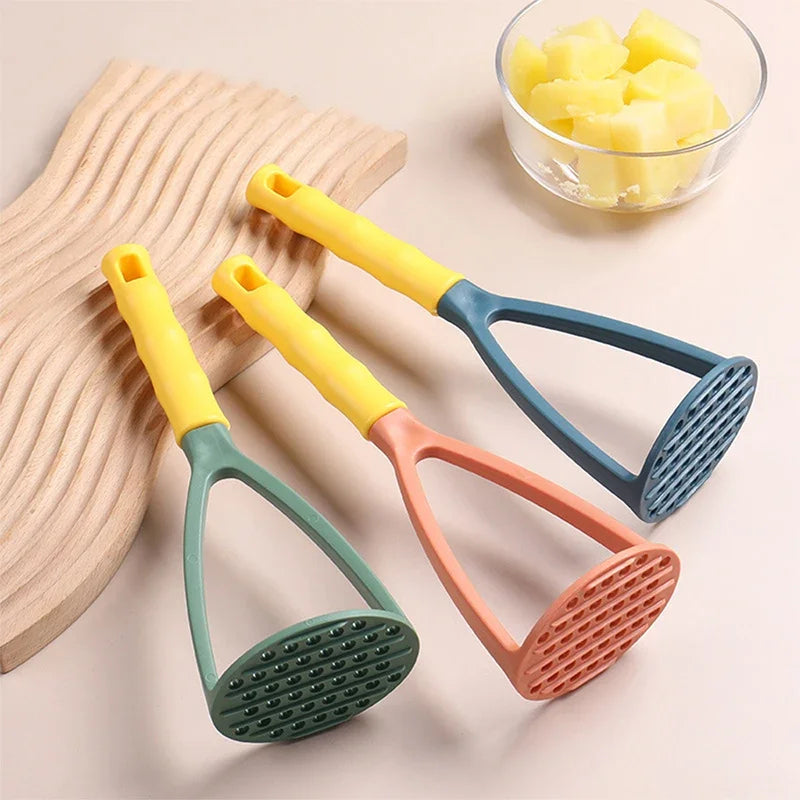 Multifunctional PP Pressed Potato Masher (Orange)