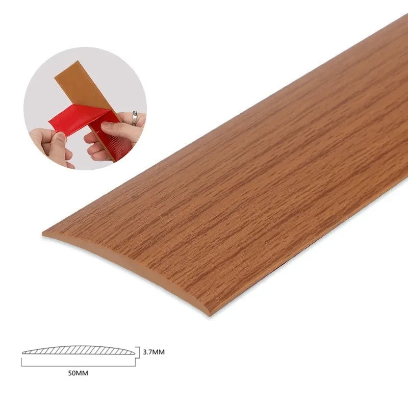 Wood Floor 2M PVC Transition Strip Self Adhesive (Brown)