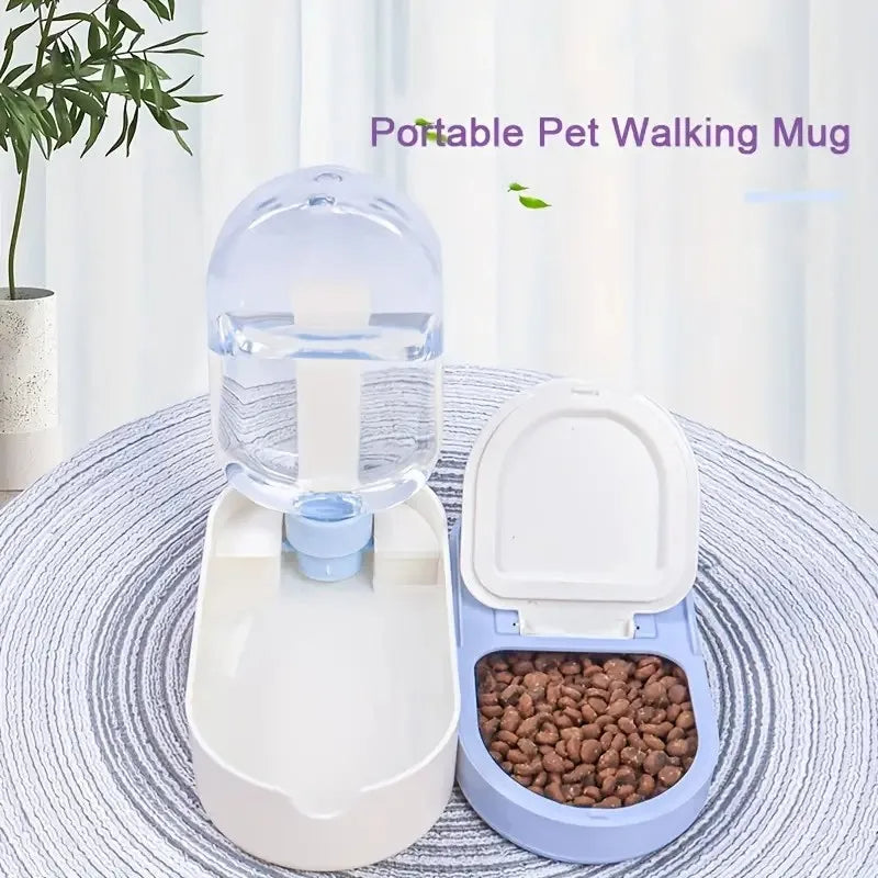 Portable Pet Water Bottle Food Dispenser