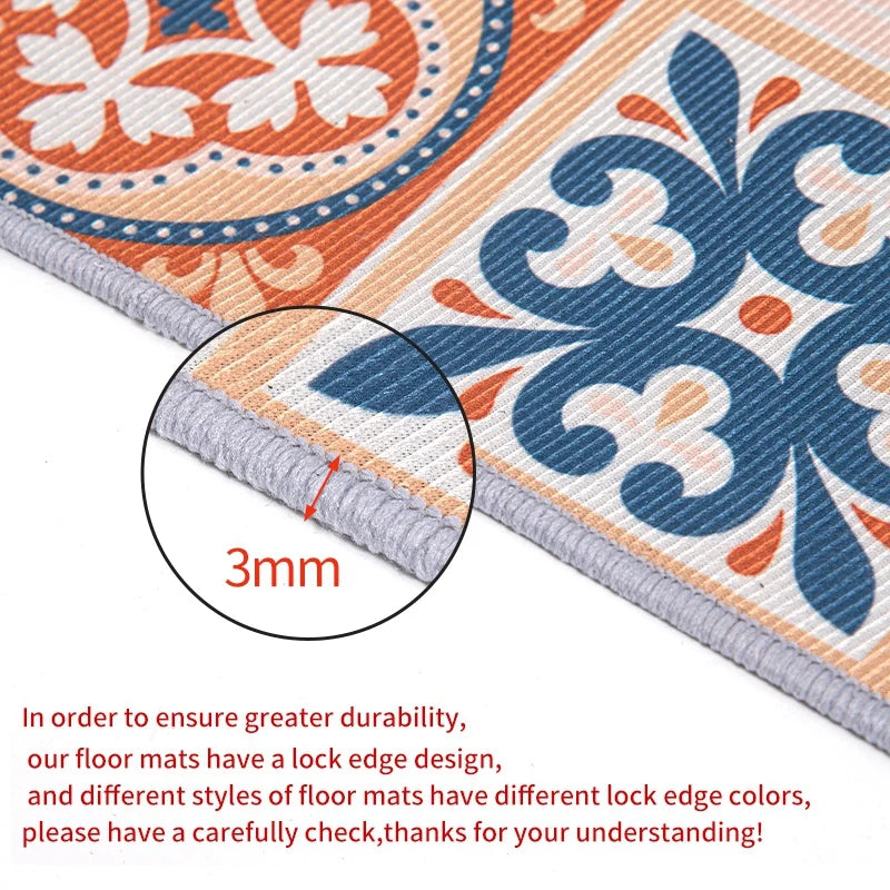 Kitchen Mat Foot mats Long Area Rugs Crystal Velvet Carpet (50x80cm)