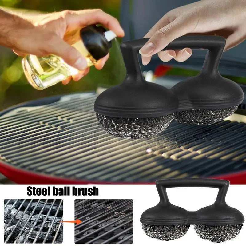 Heavy-Duty Metal Scrubbing Sponge for Grills Pots (Black)