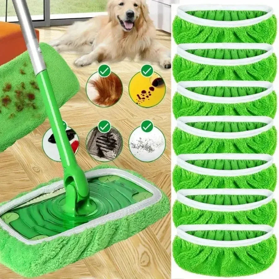 Reusable Dry Sweeping Wet Mopping Pads for Household Floor Cleaning