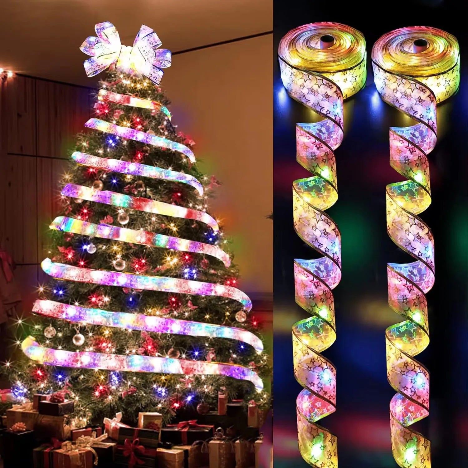 Christmas String Lights 10 Meter for Indoor Outdoor Christmas Decoration (Colorful)