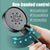 Shower Head 5-Mode with Hook High Pressure & Water-Saving Bathroom Accessories (Black Set)