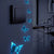 Glow in the Dark Butterfly Wall Decals 6PCS for Home Decor (Blue)