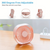 Portable Mini Desktop Fan USB Powered for Home Office (Random Color)