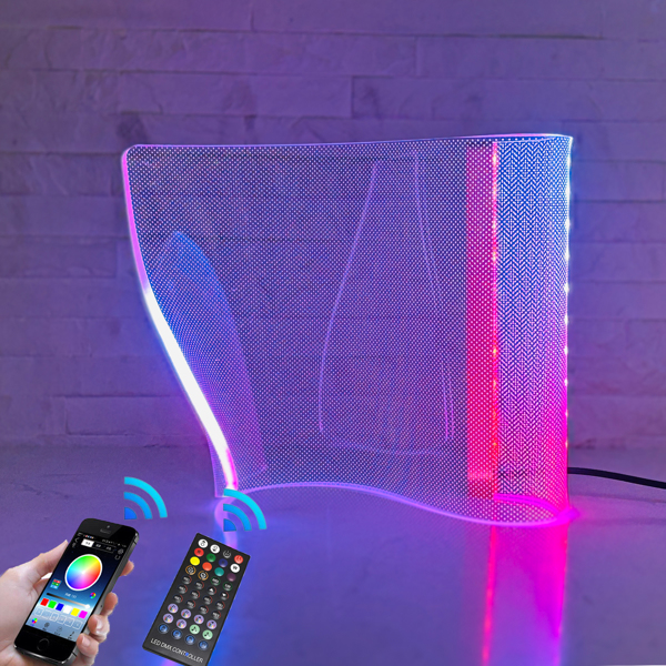 Modern Curved RGB Table Lamp Lighting for Gaming Bedroom