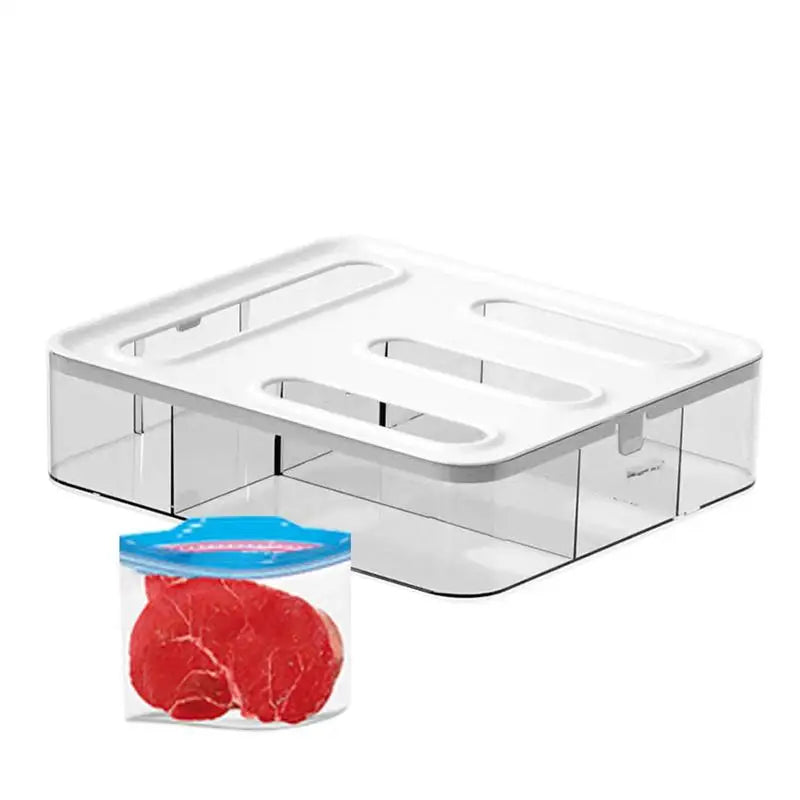 Multifunctional Food Bag Holder and Dispenser Organizer Box