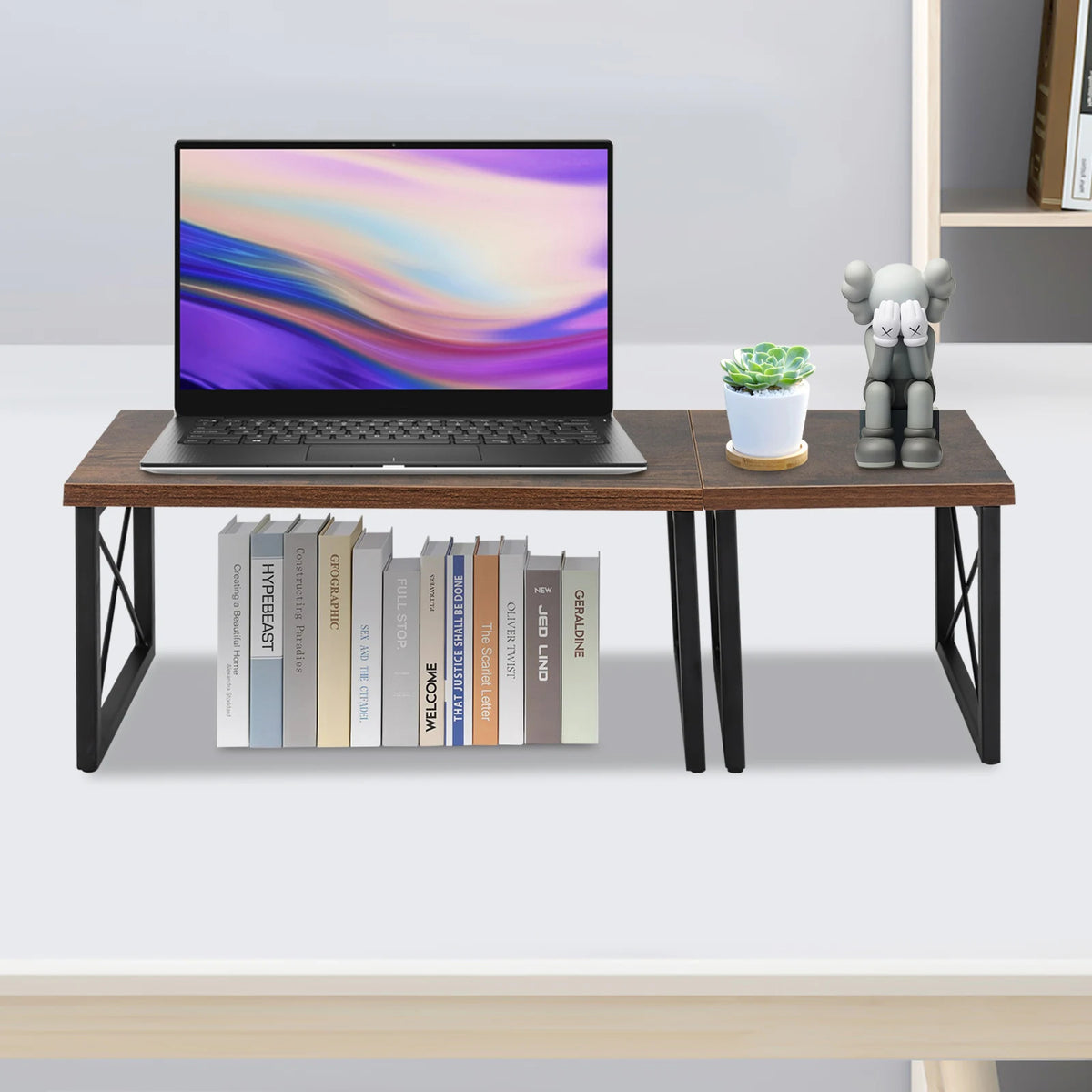Expandable Standing Laptop Desk Organizer for Office