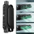 Car Headrest Cooling Fan USB Powered 3-Speed Rear Seat Ventilator (Black)