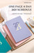 2025 Jan-Dec Planner English Language Notebook A5 PU Leather Cover