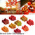 200PCS Artificial Silk Maple Leaf Garland Halloween & Thanksgiving Decor