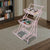 3-Tier Pink Rolling Utility Cart