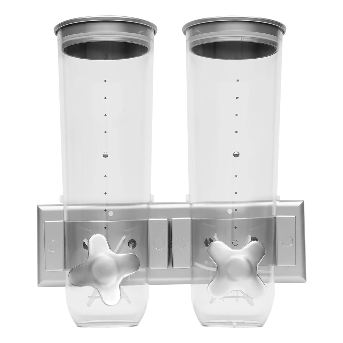 3L Wall Mounted Cereal Dispenser Set of 2 Rectangular Base for Dry Food