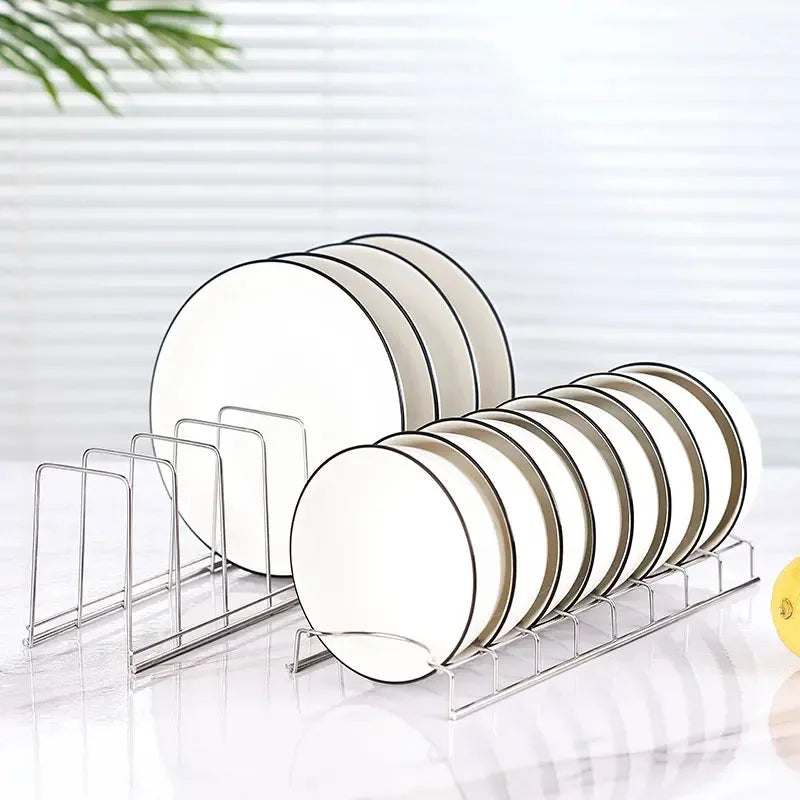 Kitchen Dish Organizer Stainless Steel Dish Holder