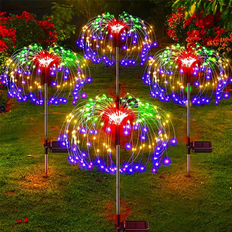 LED Solar Firework Lights Garden Decoration Fairy Lights (Colorful)