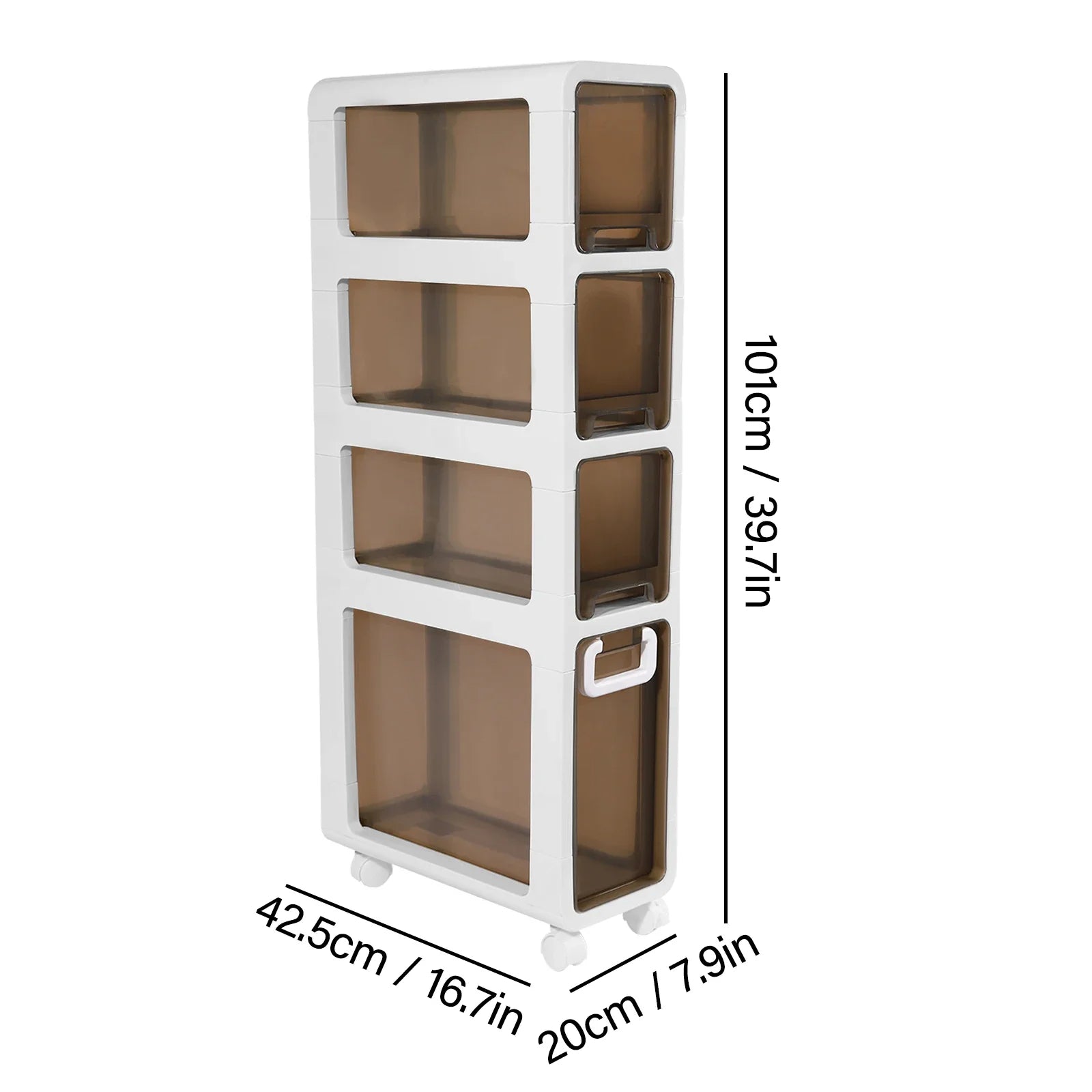 Slim Bathroom Storage Cabinet Narrow Toilet Paper Organizer & Space Saver