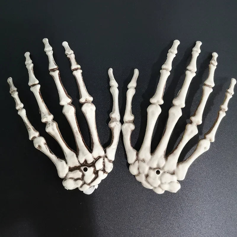 Realistic Plastic Skeleton Hands 1 Pair for Halloween Decoration