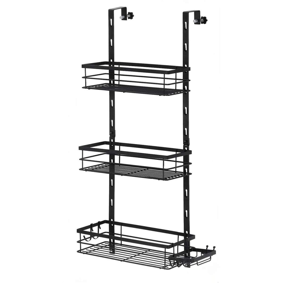 Adjustable Over-Door Shower Caddy (Black)