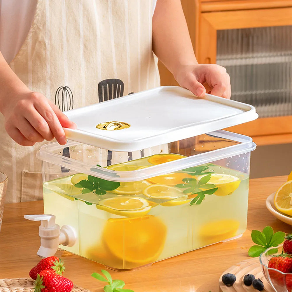 Lemonade Tea Water Kettle with Spigot 3L Capacity Summer Water Dispenser