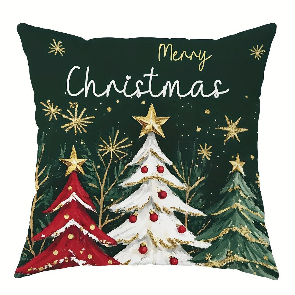 New Year Christmas Tree Pillowcase 1pcs for Home Decoration