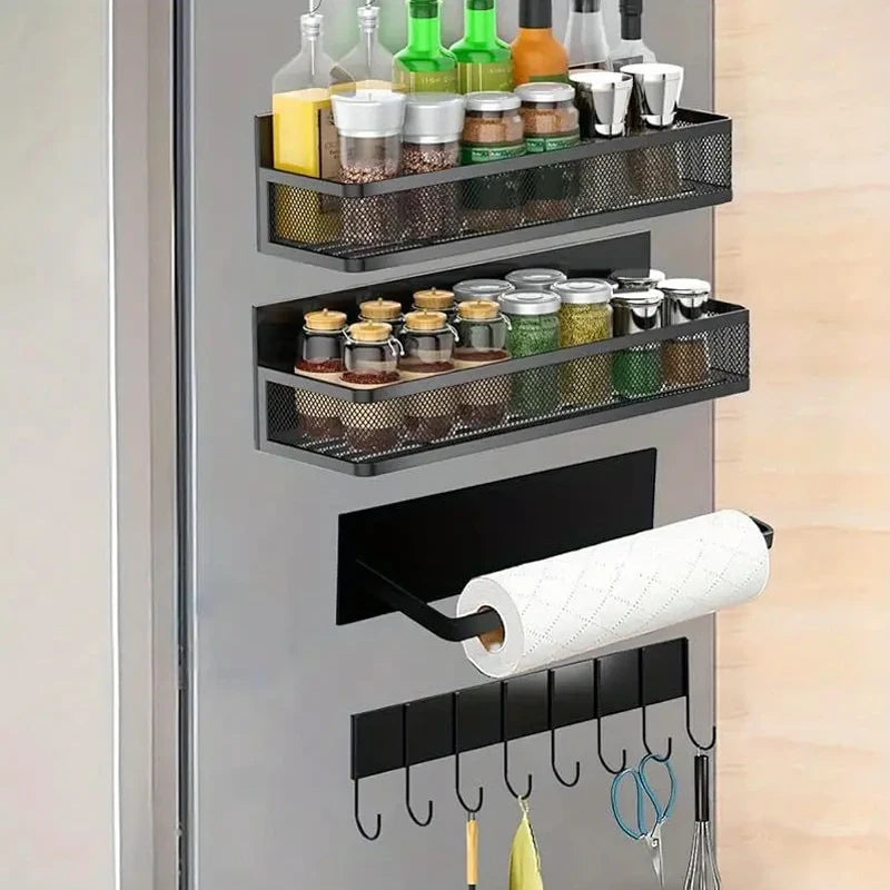 Refrigerator Magnetic Spice Rack (4-Piece Set)