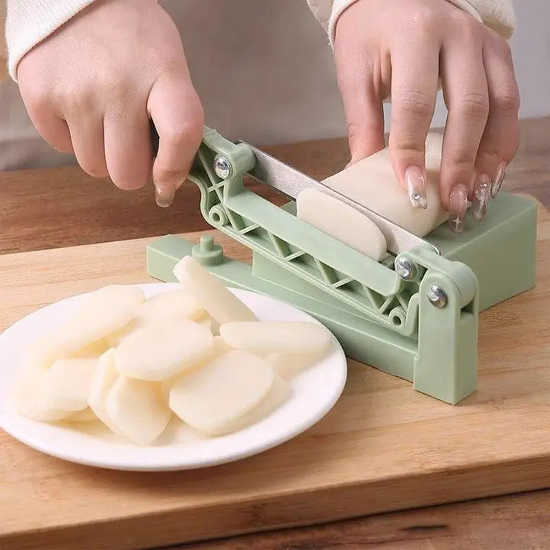 Manual Food Bread Vegetable Slicer (Green)