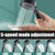 High-Pressure Turbo Shower Head with 5 Modes Water Saving (Black)