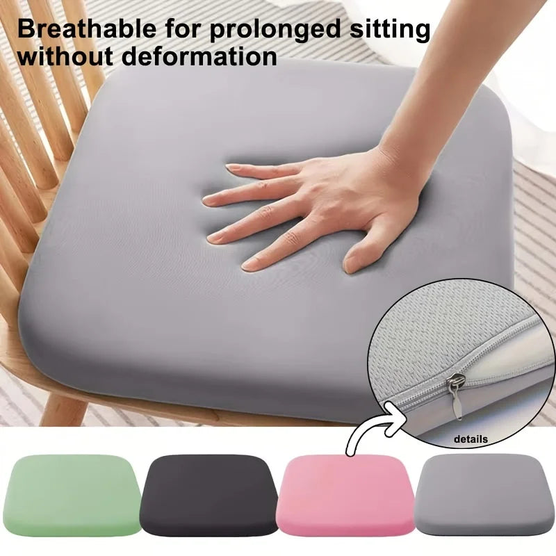 Ergonomic Foam Seat Cushion for Pressure Relief Chair Pad (Black)