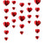 3D Heart Garland Ornaments for Valentine's Day Decoration (Red)