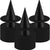 Black Witch Hats 6PCS with Hanging Rope for Spooky Decor