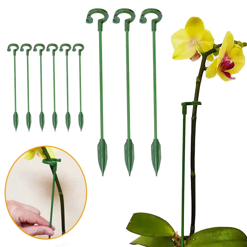 Plastic Plant Supports 37CM 10 Pieces Vegetable Holder Bracket: Non-Slip, Adjustable, Reusable