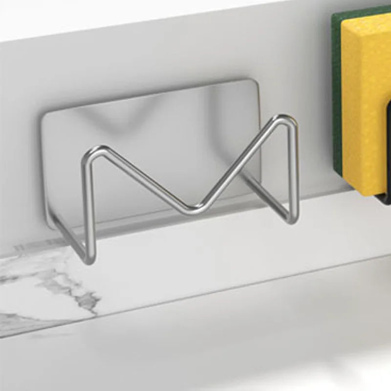 Adhesive Sponge Caddy for Kitchen Sink Under Cabinet or Wall Mount Organizer