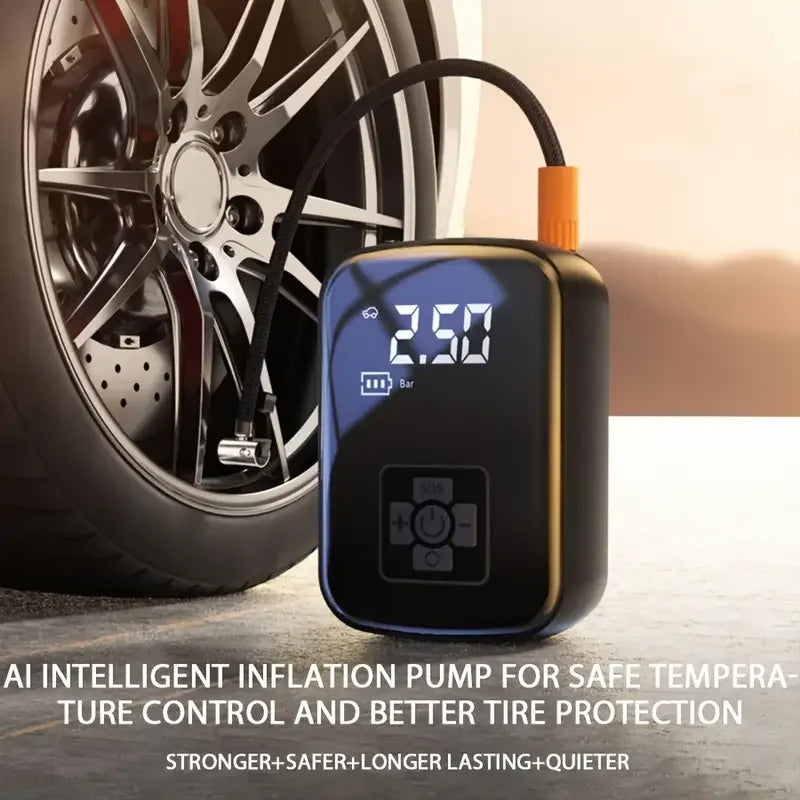 Portable Air Pump Wireless with Auto Tire Pressure Monitoring