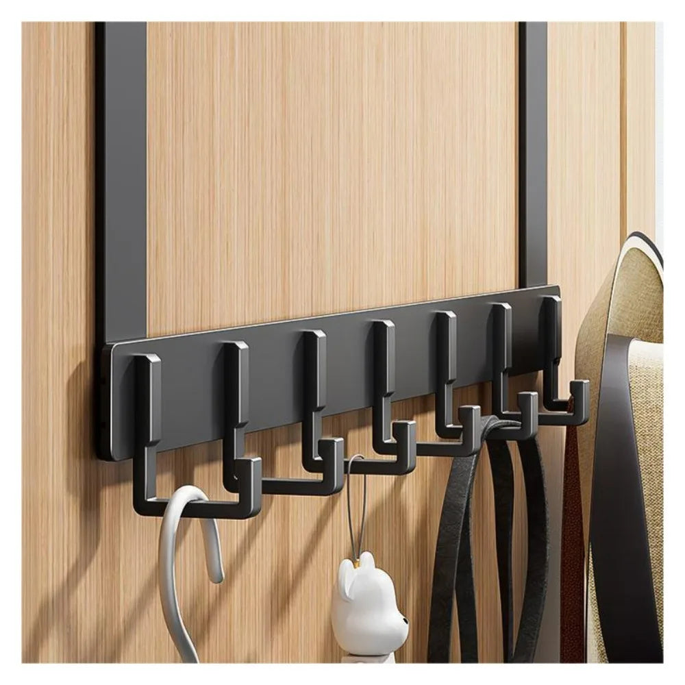 Over The Door Storage Hooks 11CM – No-Drill Clothes Coat &amp; Hat Hanger (Black)