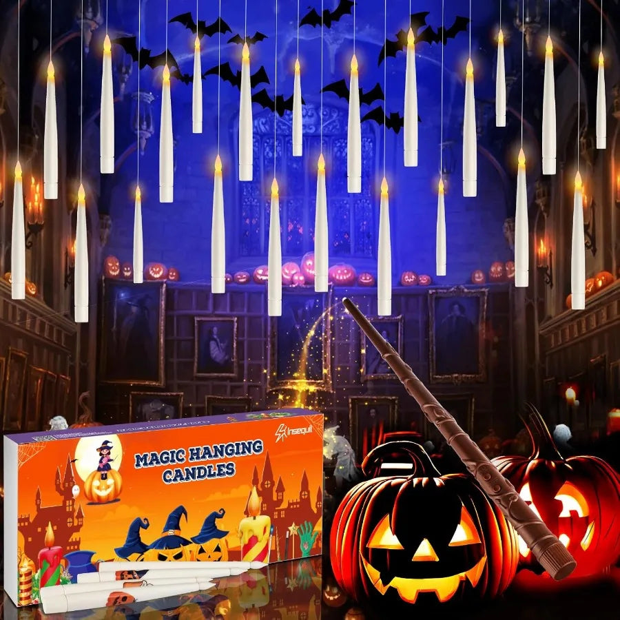 Flickering Hanging Halloween Candles (20 Pcs)