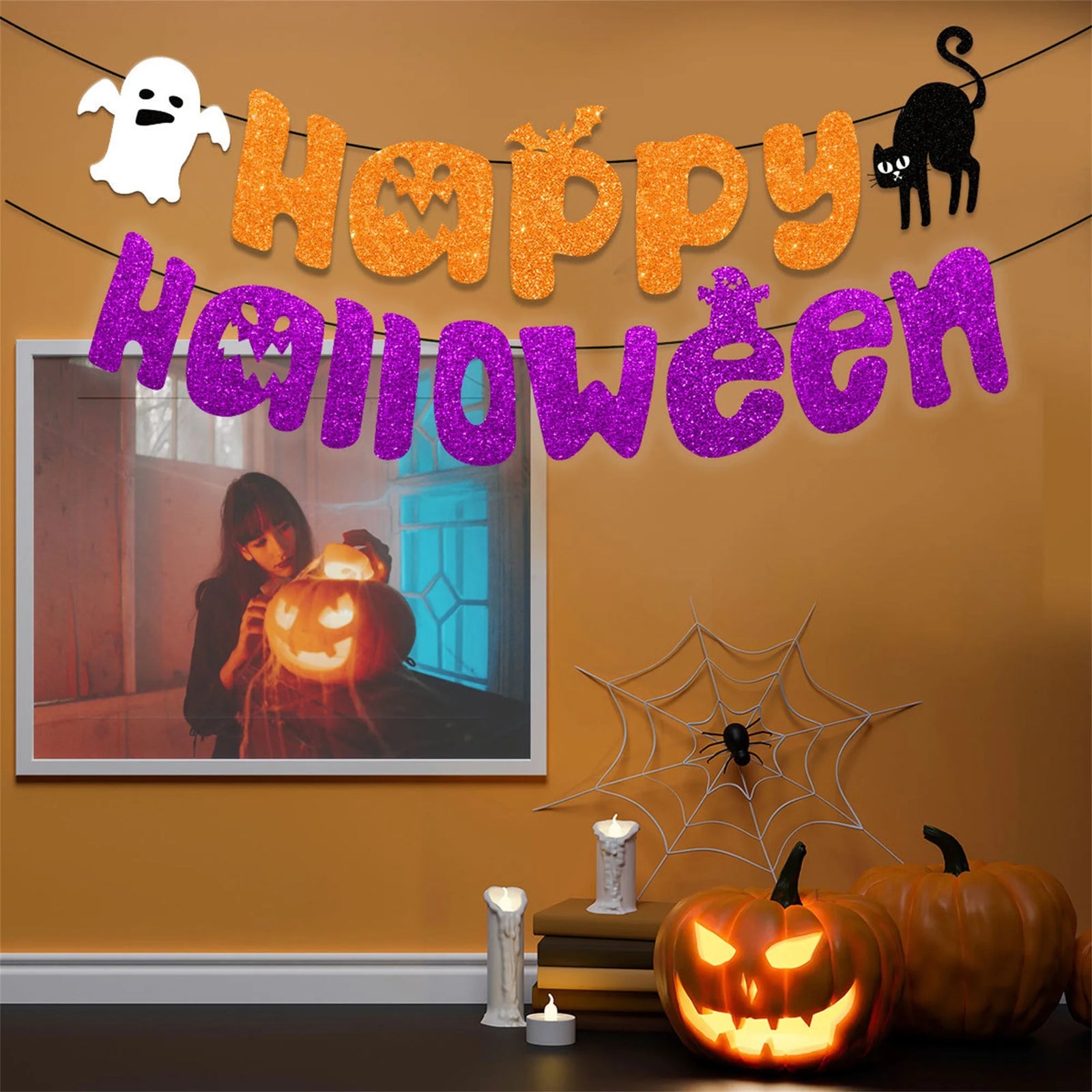Spooky Halloween Hanging Banner for Halloween Decor