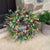 Spring Hanging Wildflower Wreath 40CM Artificial Straw Decor for Weddings & Gifts