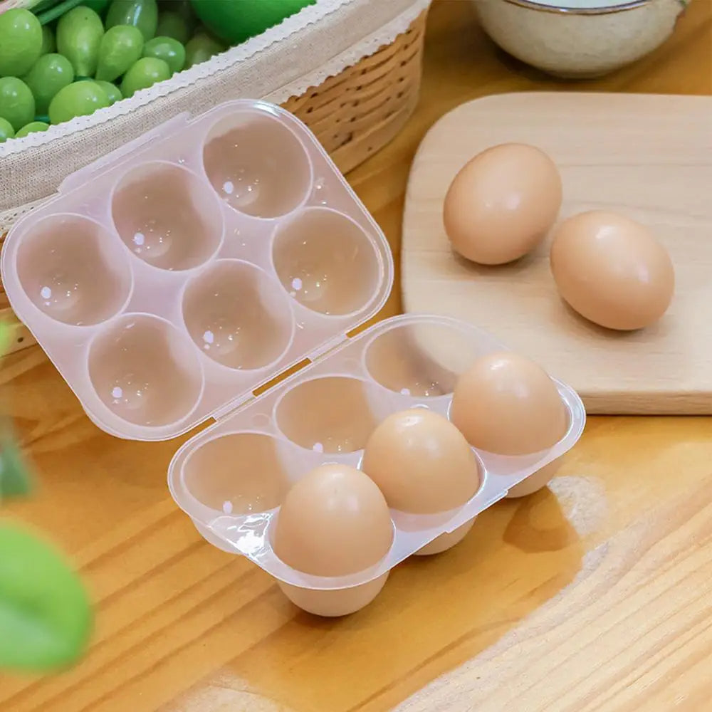 Egg Dispenser Storage Box 6 Grid Transparent