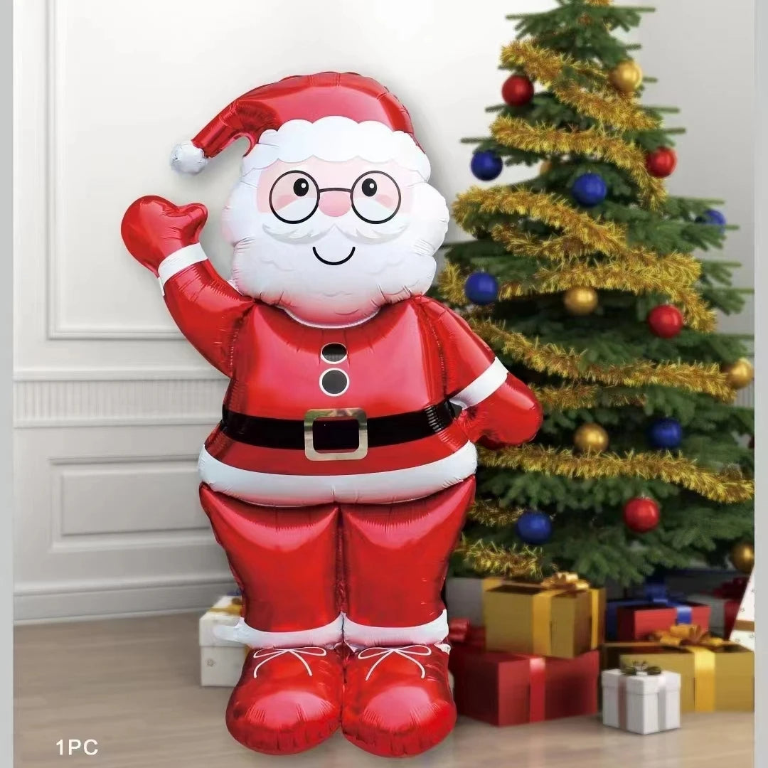 1pc New Extra Large Standing Santa Claus Foil Balloon