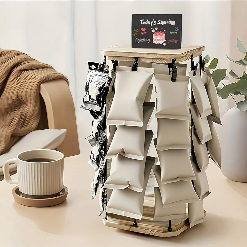 360° Rotating Snack Display Rack – Professional Countertop Merchandising Stand