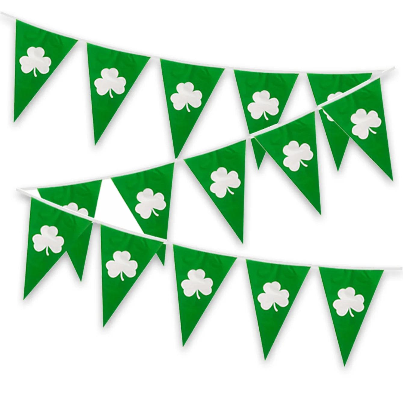 St Patricks Day Banner Garland Swirls Decorations for Party Supplies