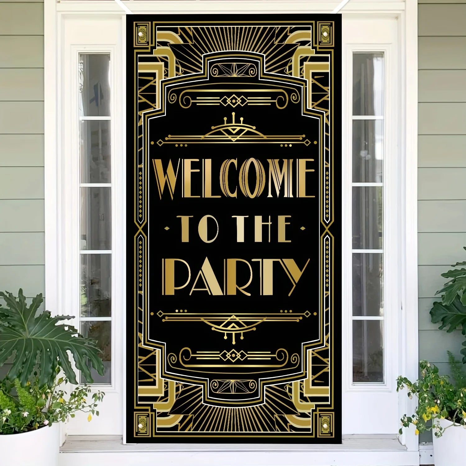 Gatsby Themed Whiskey and Bar Party Supplies for Home Door Covers