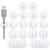16-Pack White Self-Adhesive Desk Cable Management Clips
