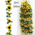 Artificial Yellow Sunflower Garland 260Cm Realistic Flower Decorations