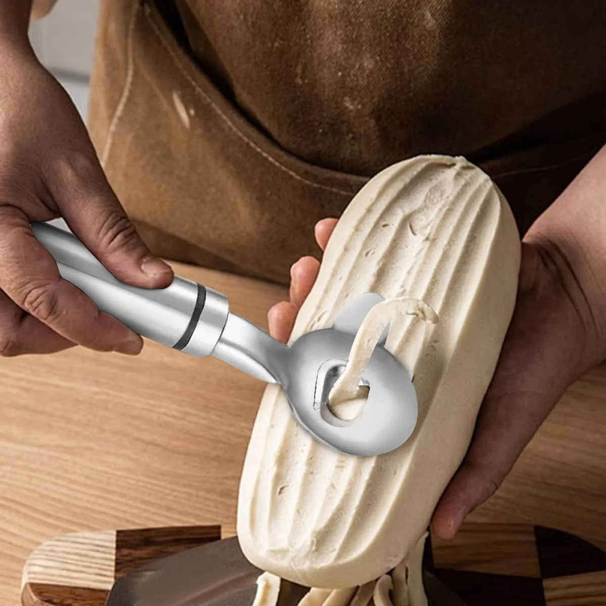 Stainless Steel Cactus Peeling Spoon Kitchen Gadget