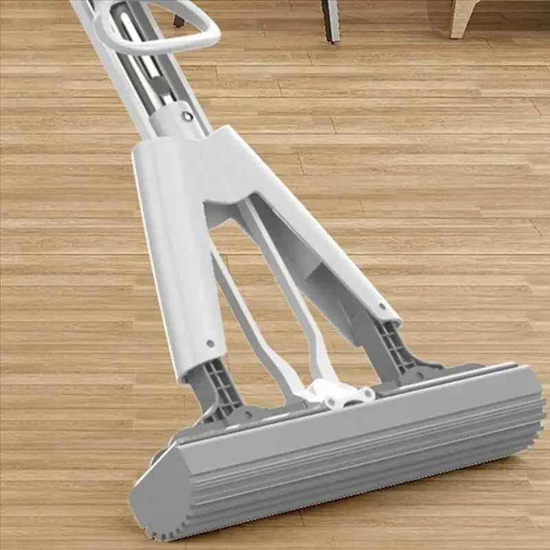 Portable Mini Mop with Self-Squeeze Technology Super Absorbent Handheld Sponge Mop