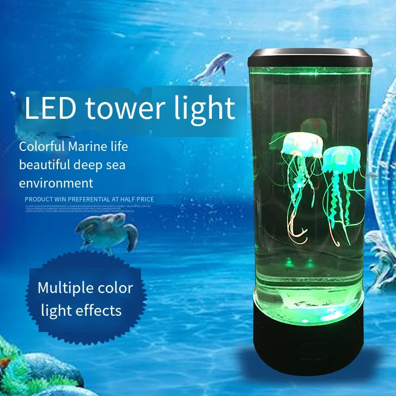 7-Color LED Jellyfish Lamp for Home Decor