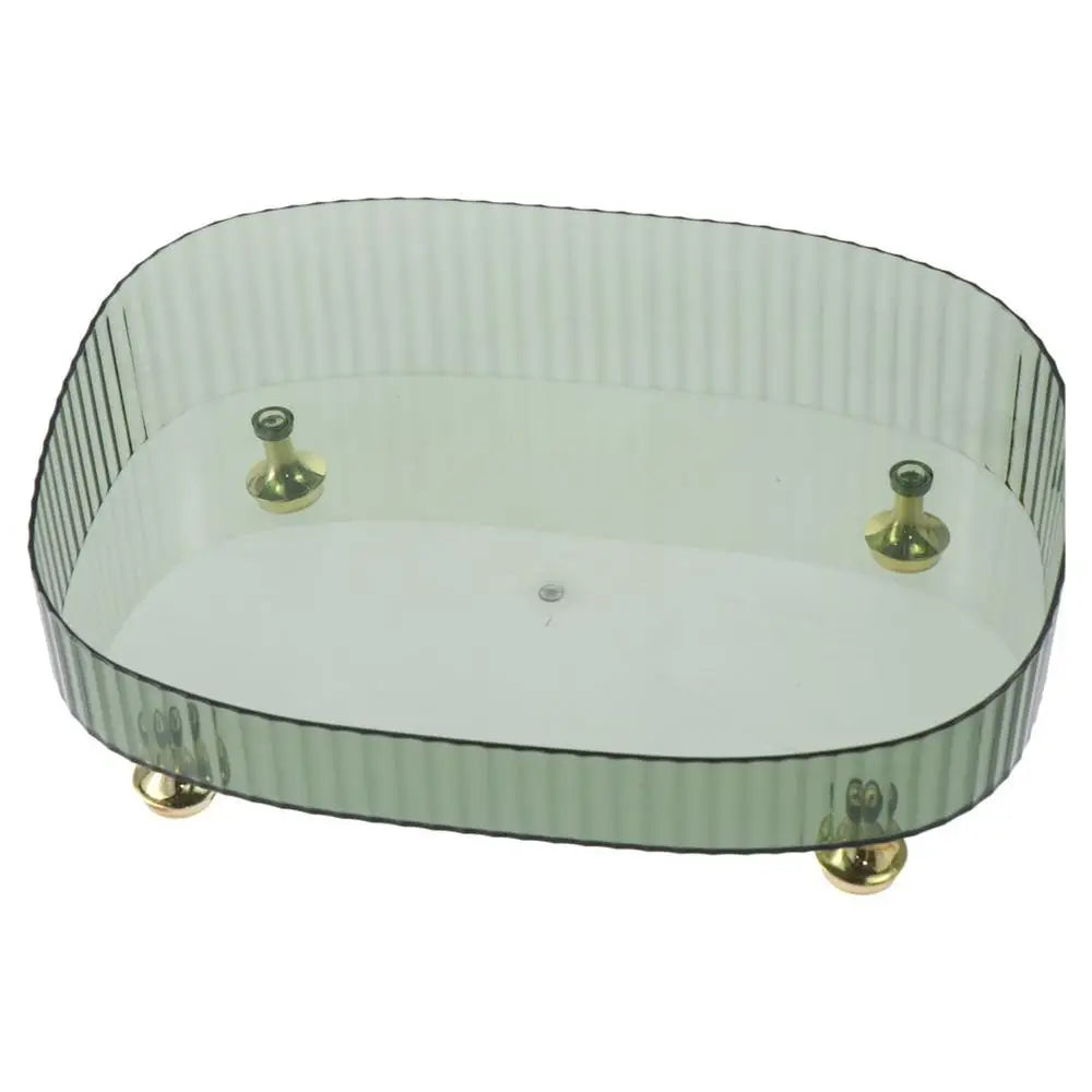 Multipurpose Acrylic Cosmetics Organizer Vanity Tray (Green)